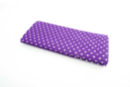 Coupon de tissu en coton imprimé ( 43 x 53 cm ) - pois violet - Coupons de tissus 30131 - 10doigts.fr