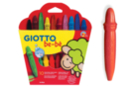 Crayons cire incassables Giotto + 1 taille crayons OFFERT - Pochette de 10 crayons - Crayons cire 04397 - 10doigts.fr