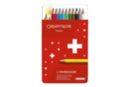 Crayons de couleurs Swisscolor - 12 couleurs - Fusains, sanguines & craies 60200 - 10doigts.fr