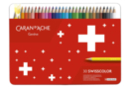 Crayons de couleurs Swisscolor - 30 couleurs - Fusains, sanguines & craies 60202 - 10doigts.fr