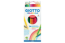 Crayons Giotto Colors 3.0 - Pochette 24 crayons - Crayons de couleurs 12717 - 10doigts.fr