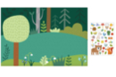 Gommettes “Les animaux de la forêt” + décor - Gommettes saisons : des autocollants pour toute l’année - 10doigts.fr