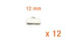 Embouts serre-fils argent 12 mm - Lot de 12 - Fermoirs bijoux - 10doigts.fr