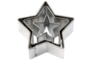 Emporte-pièces étoile - 3 tailles (largeur : 3.5 cm - 2.5 cm-  1.5 cm) - Emporte-pièces 01562 - 10doigts.fr