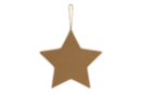 Etoile en carton kraft epais  - Guirlandes et suspensions Noël 58796 - 10doigts.fr
