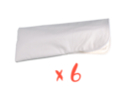Etuis à lunettes en coton blanc - 6 pièces - Coton, lin - Textiles 07157 - 10doigts.fr