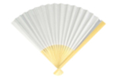 Eventail en bois et papier blanc à décorer  - Supports en papier 13878 - 10doigts.fr