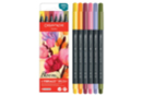 Feutres brush FIBRALO - 6 couleurs "Bloom" - Feutres pinceaux : précision et souplesse pour dessiner 60218 - 10doigts.fr