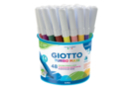 Feutres GIOTTO Turbo Maxi -  1 pot de 48 feutres - Feutres pointes larges 01632 - 10doigts.fr