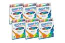Feutres Giotto Turbo Color - 6 pochettes de 12 feutres - Feutres pointes moyennes 08112 - 10doigts.fr