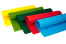 Feutrine épaisse 50 x 75 cm - Couleurs assorties : jaune, rouge, bleu clair, vert clair, vert foncé - Feutrine à décorer 11044 - 10doigts.fr