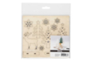 Scenette de Noël en bois à monter - 4 éléments - Déco en bois brut - 10doigts.fr
