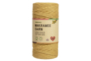 Fil macramé jaune moutarde 100 % coton Ø 3,5 mm - 100 m - Fils pour macramé 44738 - 10doigts.fr