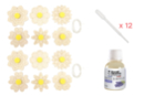 Fleurs diffuseur en bois - 12 pièces + 12 pipettes + parfum lavande - Kits fête des parents 56594 - 10doigts.fr