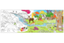 Fresque géante à colorier : La forêt  - Supports pré-dessinés 38000 - 10doigts.fr