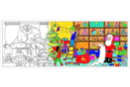 Fresque géante à colorier “Noël” - Coloriage - 10doigts.fr
