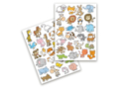 Gommettes animaux rigolos 2 - 1 set (50 gommettes) - Gommettes Animaux 18494 - 10doigts.fr