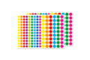 Gommettes rondes vives - 1 set (324 gommettes) - Gommettes formes assorties - 10doigts.fr