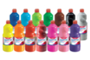 Gouache GIOTTO 1 litre - PROMO 14 flacons assorties  - Peinture gouache liquide 40106 - 10doigts.fr
