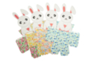 Kit corbeilles lapins à monter - 4 couleurs - Paniers de Pâques 56132 - 10doigts.fr