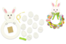 Kit couronne de Pâques lapin et œufs - Kits activités Pâques - 10doigts.fr