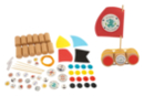 Kit de 4 petits bateaux en rondins de caoutchouc  - Kits clés en main - 10doigts.fr