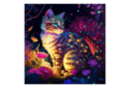 Kit diamond painting, chat - 30 x 30 cm - Kit Diamond Painting 55610 - 10doigts.fr