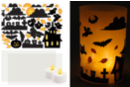 Kit photophores d'halloween - 2 pièces - Kits créatifs Halloween - 10doigts.fr