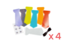 Kit pochettes à bonbons cravate - 24 pièces - Kits créatifs Fête des Pères : des coffrets tout-en-un pour papa 52061 - 10doigts.fr