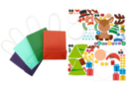 Kit sacs cadeaux Noël + Gommettes - 4 pièces - Papiers cadeaux et sacs 54062 - 10doigts.fr