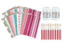 Kit vernis-collage (24 feuilles + vernis-colle classique + 12 pinceaux brosse) - Vernis-Collage - Arts plastiques 44035 - 10doigts.fr