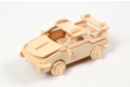 Voiture 3D en bois naturel à monter - Maquettes en bois 33077 - 10doigts.fr