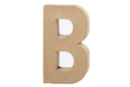 Lettre en carton papier mâché : B  - Lettres en carton 27701 - 10doigts.fr