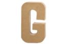 Lettre en carton papier mâché : G - Lettres en carton 27706 - 10doigts.fr