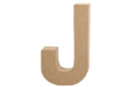 Lettre en carton papier mâché : J - Lettres en carton 27709 - 10doigts.fr