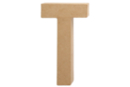Lettre en carton papier mâché : T - Lettres en carton 27719 - 10doigts.fr