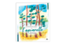 Livre : Paysages aux crayons aqurelle - Peinture aquarelle 59174 - 10doigts.fr