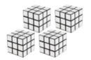Cubes magiques - 4 pièces - Jeux de société à fabriquer 12701 - 10doigts.fr