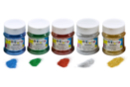 Lot de 5 pots de 100 gr de paillettes biodégradables ultrafines - Paillettes à saupoudrer 59445 - 10doigts.fr