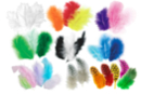 Méga Pack de plumes - 9 sachets de 50 plumes (soit 450 plumes) - Plumes décoratives 36245 - 10doigts.fr