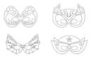 Masques super héros - Set de 4 - Masques Créatifs 12846 - 10doigts.fr