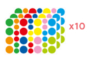 Maxi gommettes rondes - 10 sets (1020 gommettes) - Gommettes formes assorties 17044 - 10doigts.fr