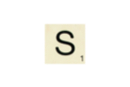 Maxi lettre de scrabble S - Lettres en bois 41118 - 10doigts.fr