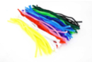 Chenilles colorées diamètres assortis, L : 30 cm - Ø 6 mm (x 80) + Ø 9 mm (x 50) - Set de 130 - Chenilles, cure-pipe 03855 - 10doigts.fr