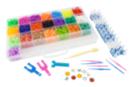 Méga coffret bracelets élastiques Loom + métier à tisser & accessoires - Bracelets en élastiques 57477 - 10doigts.fr