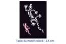 Pochoir adhésif 10 x 7 cm - lézards - Pochoir adhésif 13503 - 10doigts.fr