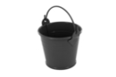 Mini seau en métal  noir - Supports en Métal 12685 - 10doigts.fr