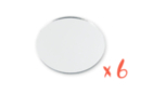 Miroirs ronds Ø 8 cm  - 6 pièces - Miroirs à coller 03420 - 10doigts.fr