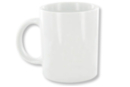Mug en céramique blanche - Supports en Céramique 07826 - 10doigts.fr