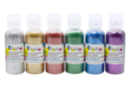 Paillettes biodégradables ultrafines - 6 flacons - Paillettes à saupoudrer - 10doigts.fr